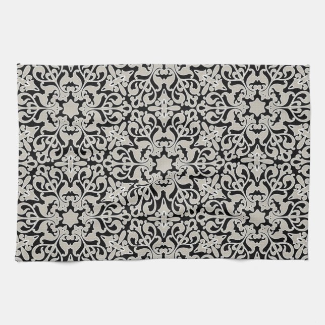 Arabic floral pattern tea towel (Horizontal)