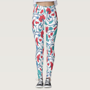 Arabic floral seamless vintage pattern. leggings