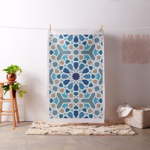 Arabic Geometric Design Pattern Fabric