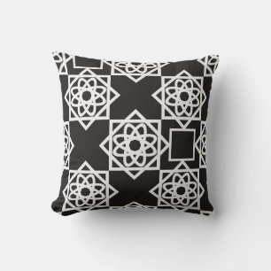 Arabic geometric pattern. Art decor. Islam. Flower Cushion