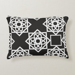 Arabic geometric pattern. Art decor. Islam. Flower Decorative Cushion