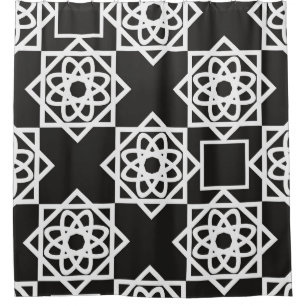 Arabic geometric pattern. Art decor. Islam. Flower Shower Curtain