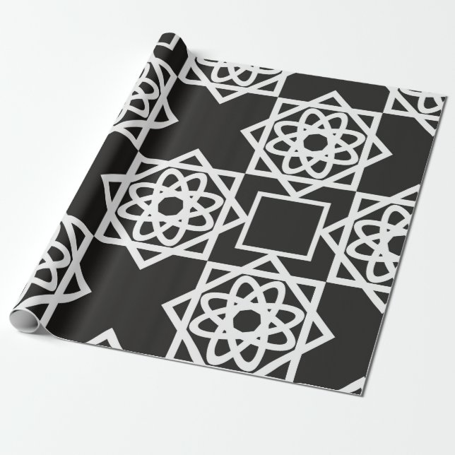 Arabic geometric pattern. Art decor. Islam. Flower Wrapping Paper (Unrolled)
