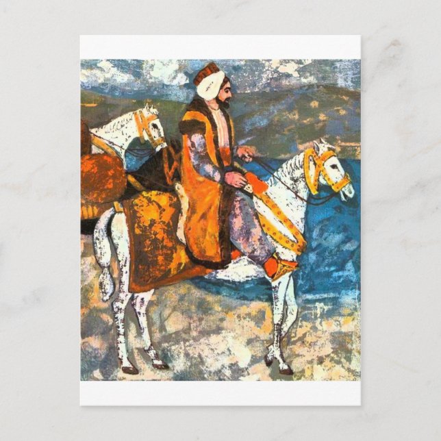 Arabic Horseman Postcard (Front)