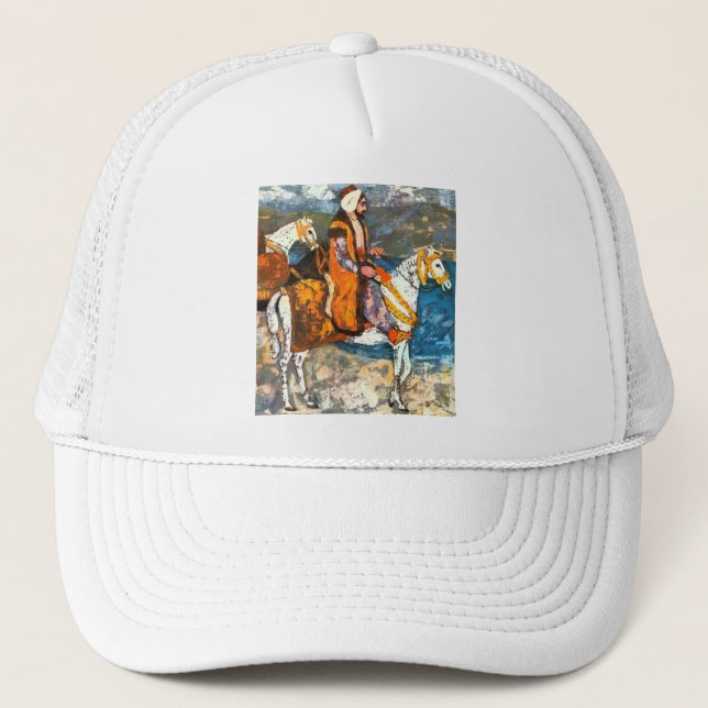 Arabic Horseman Trucker Hat (Front)