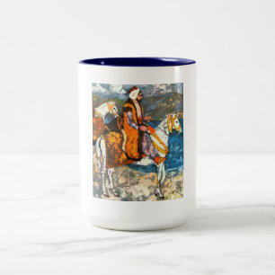Arabic Horseman Two-Tone Coffee Mug