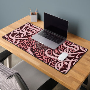 arabic letters rose desk mat