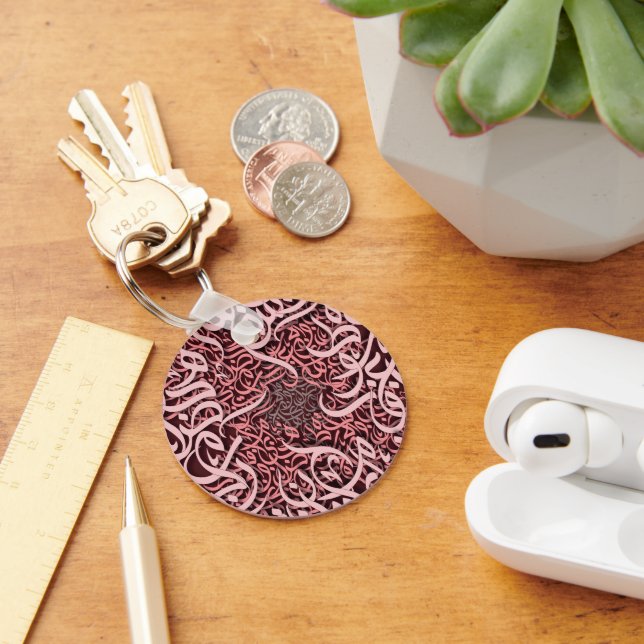  arabic letters rose  key ring (Desk)