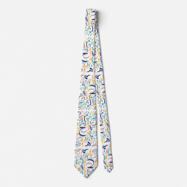 Arabic Letters Tie (Front)