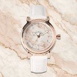 Arabic Numeral Women’s Watch – Rose Gold Gift Idea<br><div class="desc">Personalised Arabic Numeral Women’s Watch – Rose Gold Timepiece with Pink Marble & Custom Name – Elegant Eid, Engagement or Graduation Gift. Looking for a unique and elegant gift for Eid, Graduation, Engagement, or Mother’s Day? This Personalised Arabic Numeral Women’s Watch is more than just a timepiece—it’s a meaningful keepsake...</div>