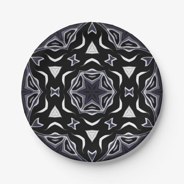 Arabic ornament , Asian Paper Plate (Front)