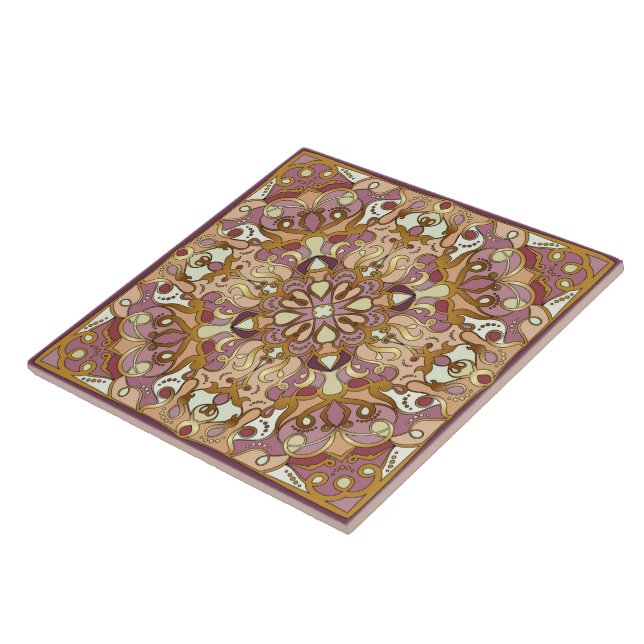 Arabic ornate rich pattern tile (Side)