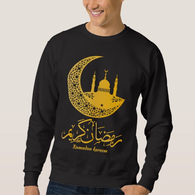 Arabic Ramadan Kareem Mubarak Decoration Islamic C Sweatshirt (Front)