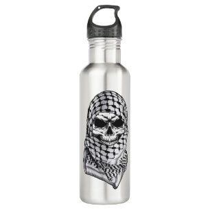 Arabic Skull Kufiya Shemagh 710 Ml Water Bottle