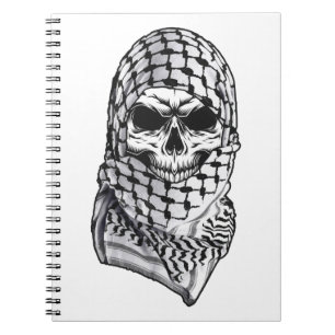 Arabic Skull Kufiya Shemagh Notebook