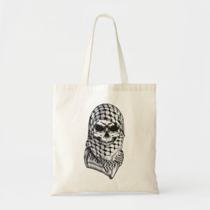 Arabic Skull Kufiya Shemagh Tote Bag