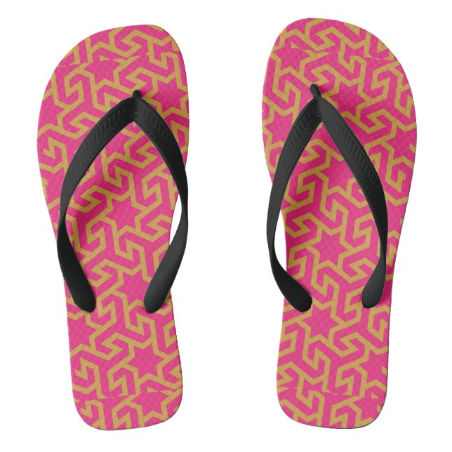 Arabic Star Shaped Pattern Jandals (Footbed)
