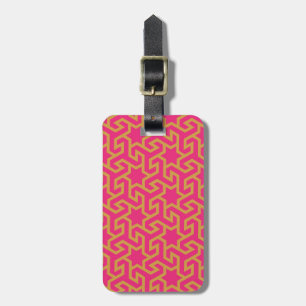 Arabic Star Shaped Pattern Luggage Tag