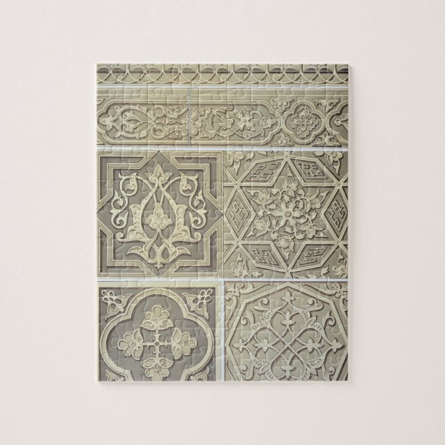 Arabic tile designs (colour litho) jigsaw puzzle (Vertical)