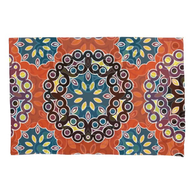 Arabic tile, vintage patchwork pattern. pillowcase (Front)