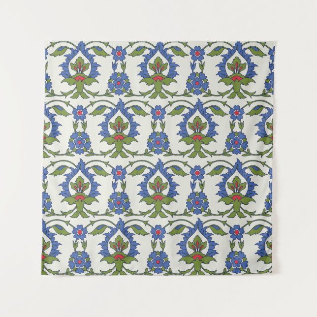 Arabic Traditional: Iznik Tile Seamless. Tapestry (Front)