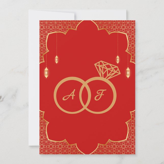 Arabic Wedding invitation (Back)