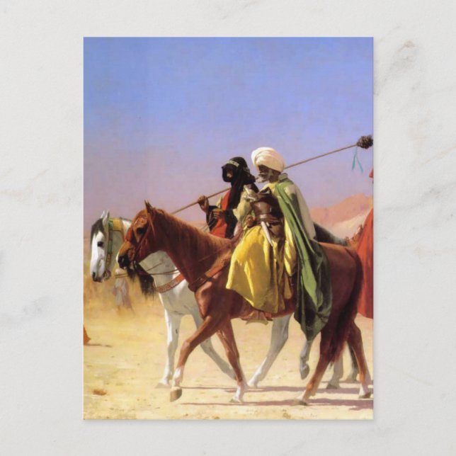 Arabs Crossing the Desert by Jean-Leon Gerome Postcard (Front)