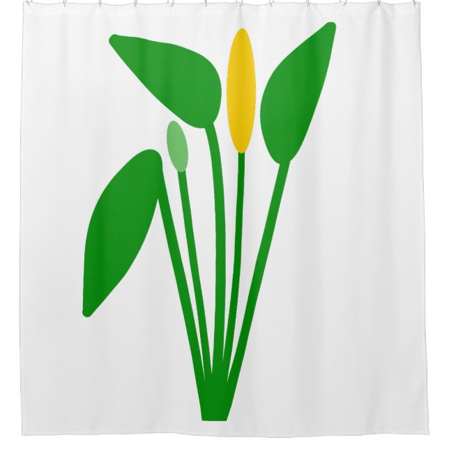 Araceae Shower Curtain (Front)