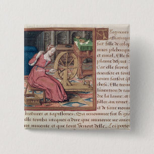 Arachne, from 'Vie des Femmes Celebres' 15 Cm Square Badge