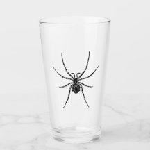 “Arachnid” Simply Spooky B&W Pint Glass