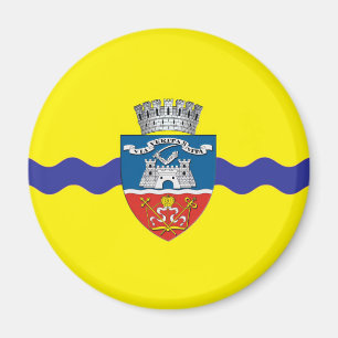 arad city flag romania symbol magnet