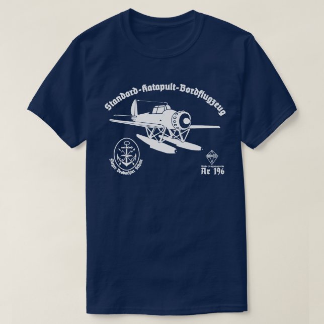 Arado 196 Seaplane T-Shirt (Design Front)