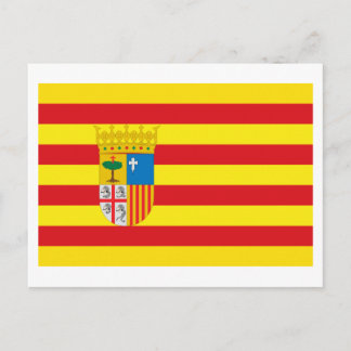 Aragón flag postcard