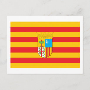 Aragon Flag Postcard