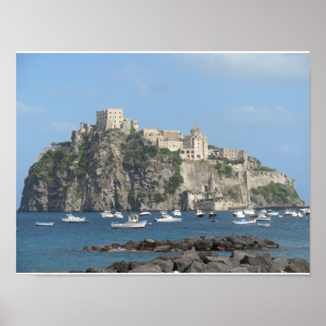 Aragonese Castle, Ischia, Italy Poster (Front)