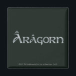 Aragorn logo magnet<br><div class="desc">Lord of the Rings: Return of the King. Aragorn: If by my life or death I can protect you,  I will. You have my sword...  Ride hard,  don't look back.</div>