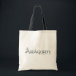 Aragorn logo tote bag<br><div class="desc">Lord of the Rings: Return of the King. Aragorn: If by my life or death I can protect you,  I will. You have my sword...  Ride hard,  don't look back.</div>