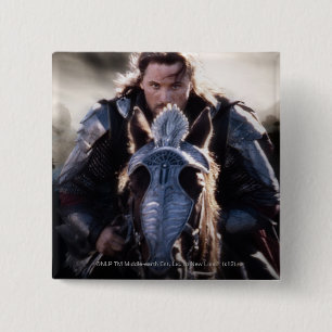 Aragorn Riding Horse 15 Cm Square Badge