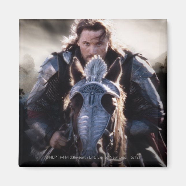 Aragorn Riding Horse Magnet (Front)