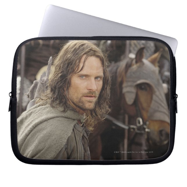 Aragorn with horse laptop sleeve (Front)