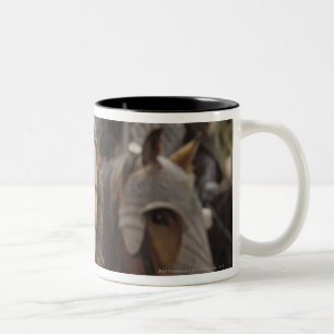 Aragorn with horse Two-Tone coffee mug
