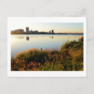 Arakawa riverbank in autumn: Tokyo Postcard