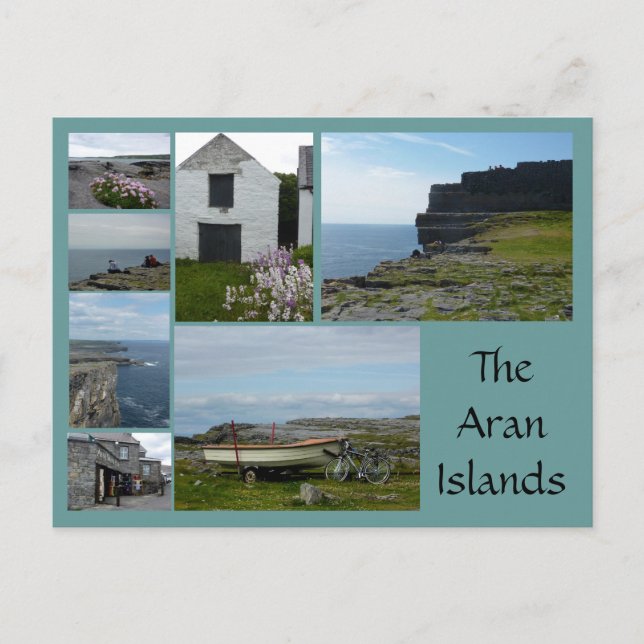 Aran Islands Collage Postcard (Front)