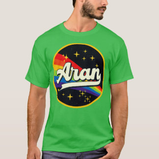Aran Rainbow In Space Vintage Style T-Shirt
