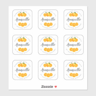 Arancello Mini Bottle Label – 2 inch Square 