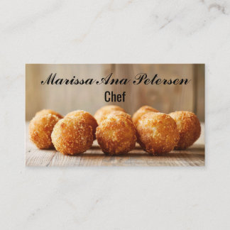 Arancini Italy Cooking Chef Personalised Business Card