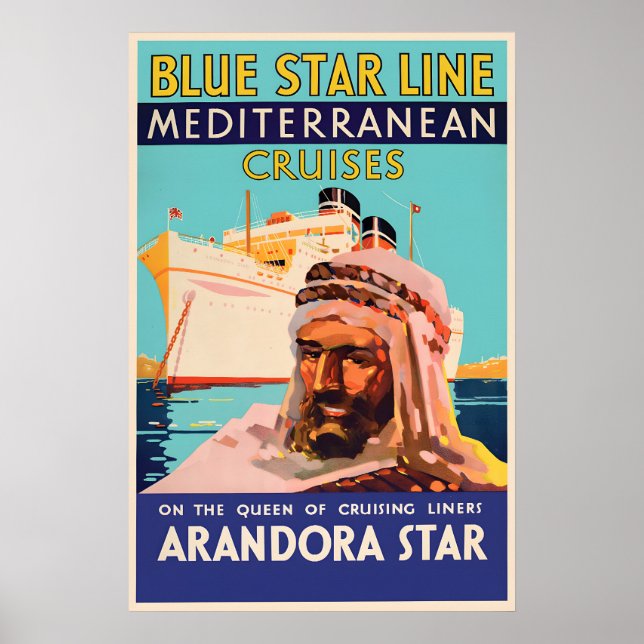 Arandora Star Cruise Ship Poster Vintage (Front)