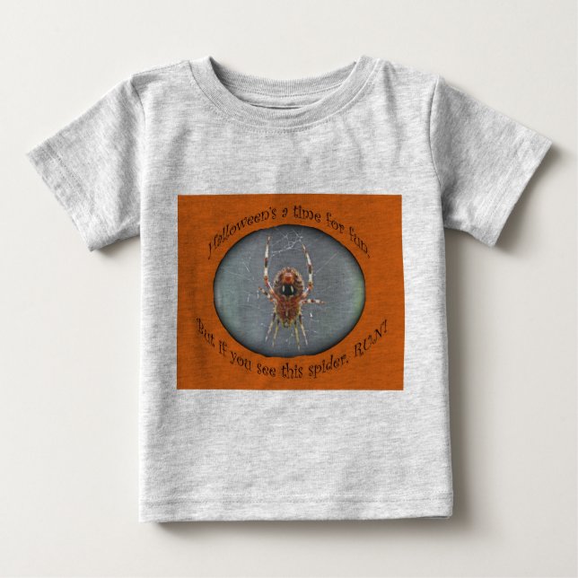 Araneus Orb Weaver Spider Halloween Infant T-Shirt (Front)