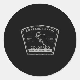 Arapacute Ss Cute Ss Basin Colorado Long Sleeve Sn Classic Round Sticker