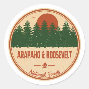 Arapaho And Roosevelt National Forests Classic Round Sticker